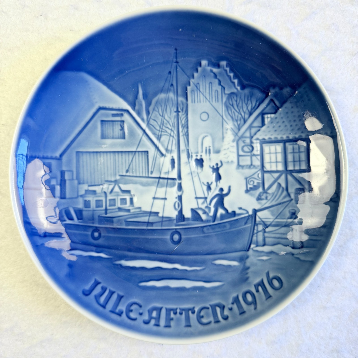 7 Bing & Grondahl B&G Christmas Plates Copenhagen Denmark 1968 69