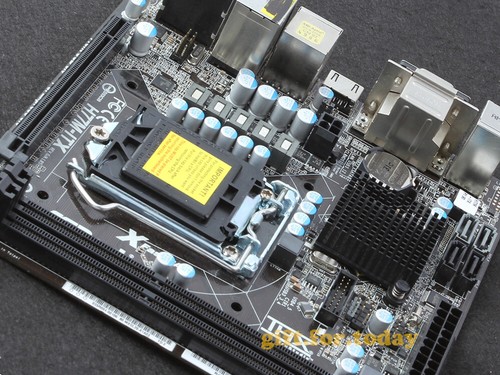 Original ASRock H77M-ITX Intel H77 Motherboard LGA 1155 DDR3 DVI HDMI Mini-ITX - Picture 3 of 4