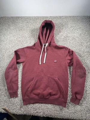 Vintage Billabong Hoodie Mens Sz S Maroon Pullover Vintage Y2K Surf Skate  Grunge