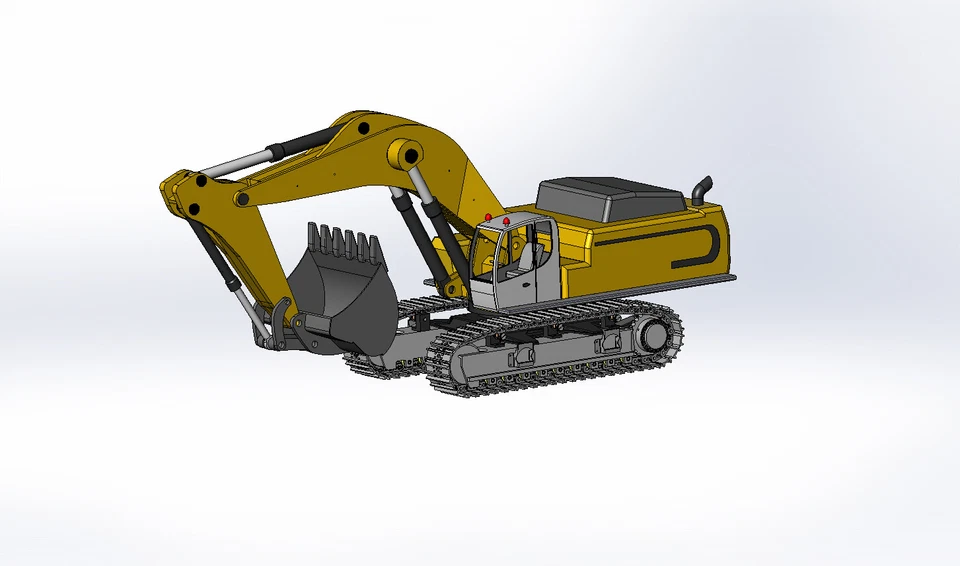 Modellbauplan Bagger Liebherr R 980 (Nachbau), Funktionsmodell, M 1:10, RC-fähig - Bild 2 von 4