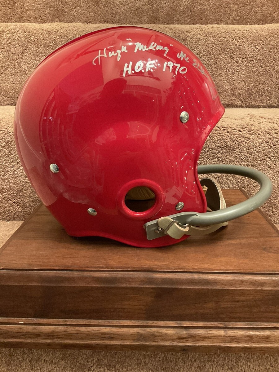 Hugh The King McElhenny Autographed 1955 Style RT Suspension Football Helmet | eBay Hugh The King McElhenny Autographed 1955 Style RT Suspension Football Helmet | eBay