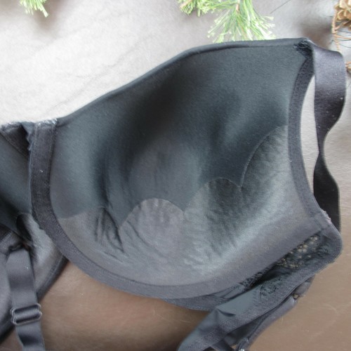Playtex Bra 42DD Black Padded Underwire Adjustable Clasp Back - Picture 8 of 10