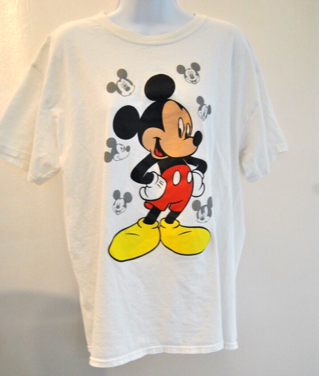Mickey Mouse T-Shirt Size XL White in color | eBay