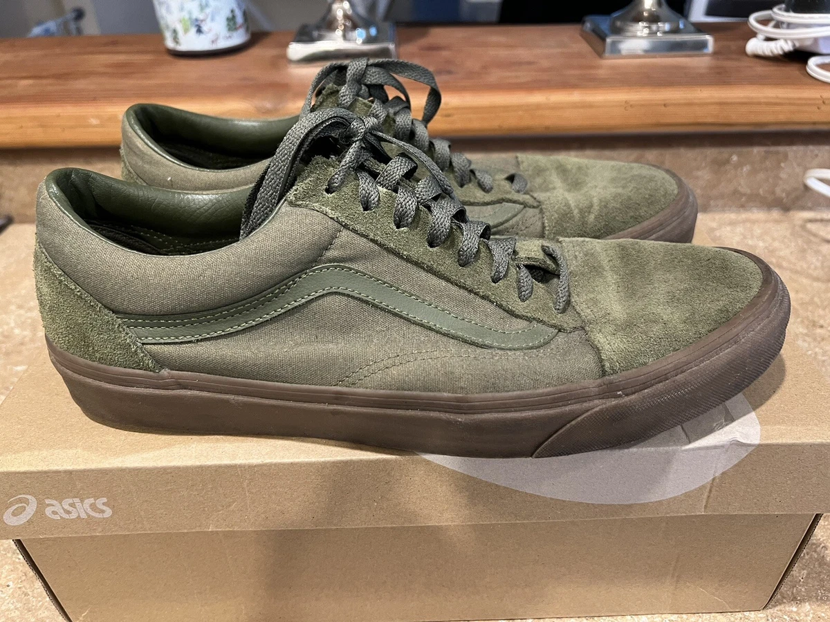 Vans Old Skool Shoes Mens Green Gum Sole Size 13 | eBay