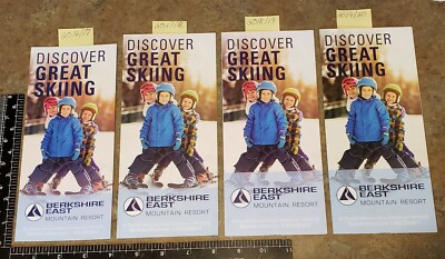 4- BERKSHIRE EAST SKI AREA TRAIL MAPS. 16/17,17/18, 18/19, & 19/20 ALL DIFF. SEE