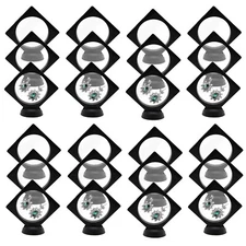 25x 3D Floating Frame Display Stands Holder Base For Jewelry Medallion Coins