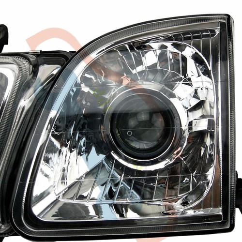 A Pair For Lexus LX470 1998-2007 Halogen Front Head Lamp Headlight Chromed - Picture 8 of 9