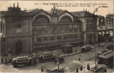 CPA PARIS 15. Bahnhof Montparnasse (158593)