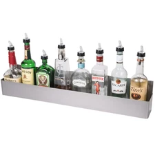 32” Bar Liquor Speed Rail Rack Stainless Steel | Estante Licor de Acero