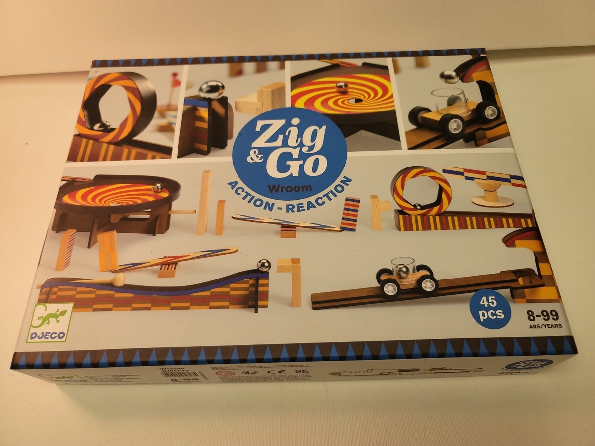 45PCS Djeco Excellent Quality Easy to Handle Zig & Go Construction