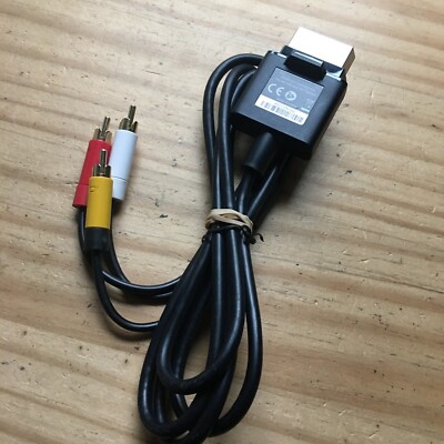 RCA Composite AV Cable For Microsoft By Mars Devices A/V For Xbox 360