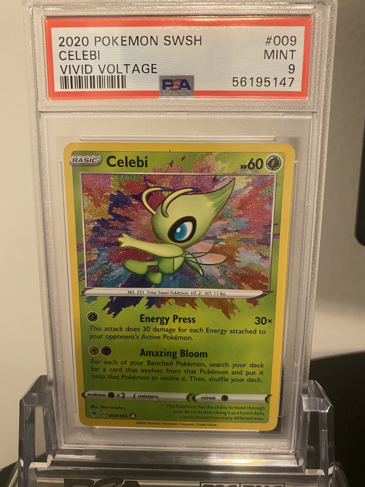 Celebi Amazing Rare Vivid Voltage #009 PSA 9 MINT
