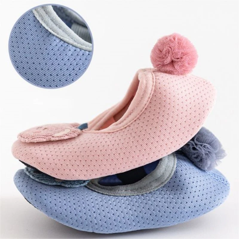 Bebé Recién Nacido Niñas Niños Pequeños Suaves Planas Pantuflas Antideslizantes Acogedores Calcetines Zapatos EE. UU. Foto 3 de 4