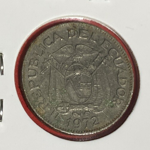 1972 Ecuador Coin 20 Cent