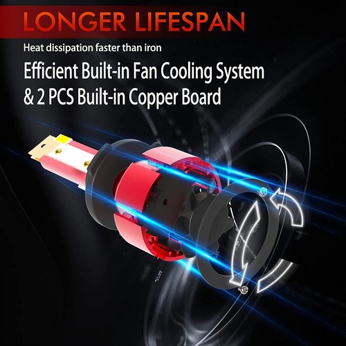 9012/HIR2 LED Scheinwerfer Set 2x Birnen 6000K Fern Abblendlicht Super Weiß Hell Neu - Bild 37 von 47