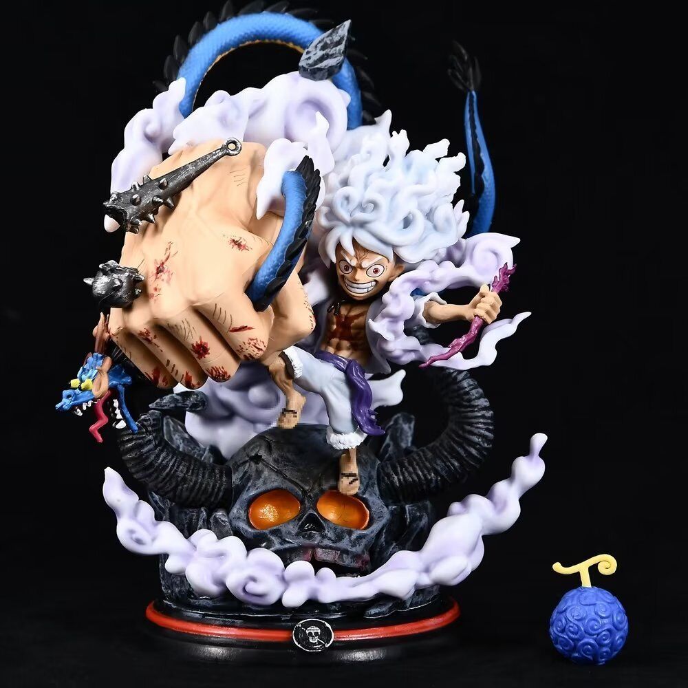 One Piece Figures - 23cm Gear 5 Luffy Anime PVC GK Statue Action