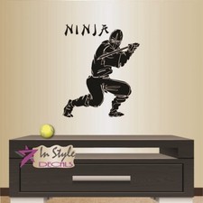 Vinyl Decal Ninja Fighter Martial Arts Karate Sports Boys Room Wall Sticker 81