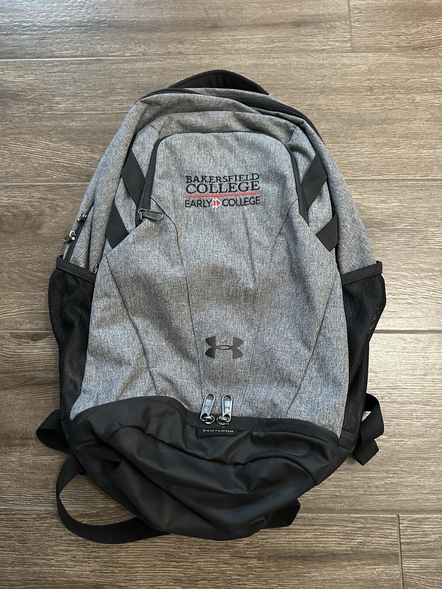 Under Armour UA Hustle 5.0 Team Backpack Gray School Laptop
