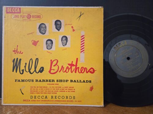 The Mills Brothers ‎– Famous Barber Shop Ballads, Volume One 1949 10" Decca VG+! - Afbeelding 1 van 3