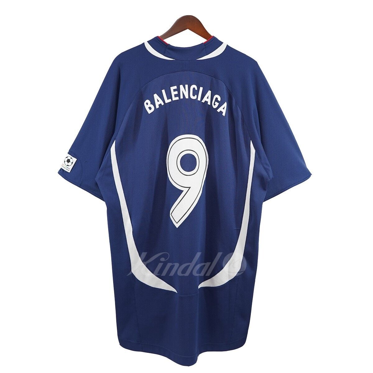 Balenciaga Logo T-shirt Soccer Jersey Size S Navy From Japan Balenciaga Logo T-shirt Soccer Jersey Size S Navy From Japan