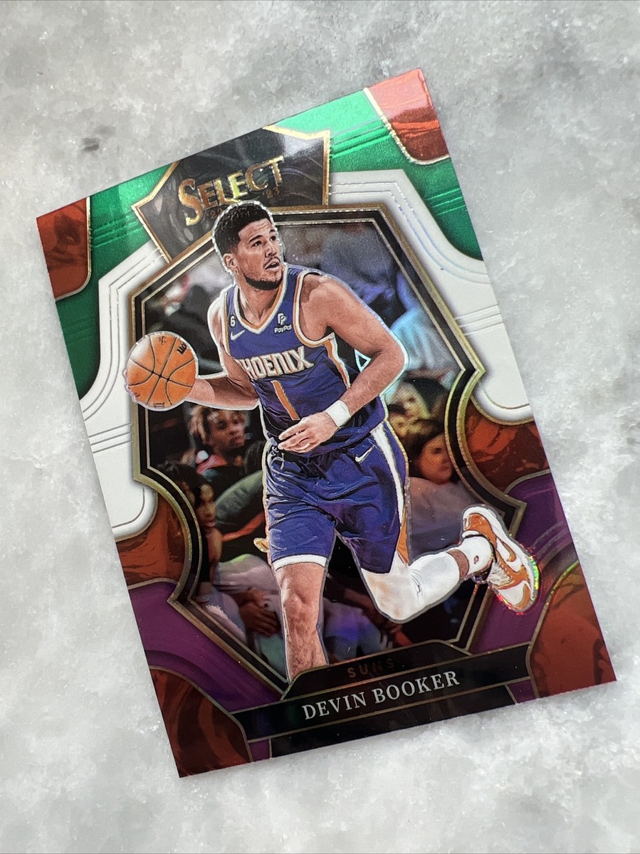 Devin Booker 2022-23 Panini Select Premier Level Green White