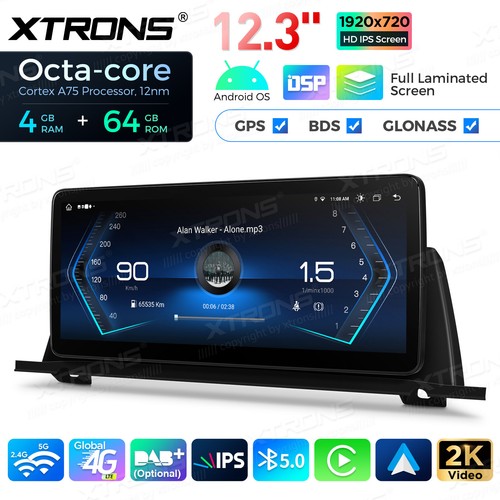 12.3" Android 14 8Core 4G 64G Car Stereo GPS WIFI For BMW 5 Series GT F07 CIC - Picture 22 of 22