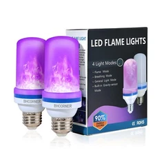 smaller Size Led Purple Flame Light Bulbs Halloween Flickering Light Bulb With