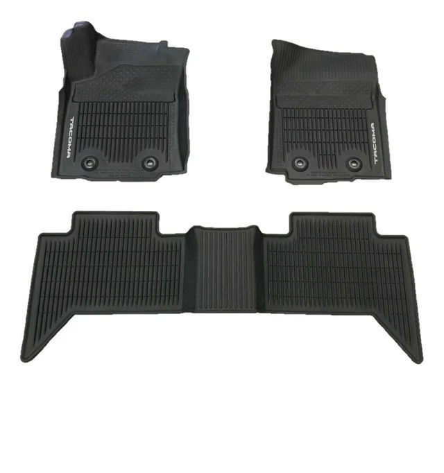 New Toyota Tacoma 3pc All Weather Rubber Floor Liner Mats 6MT