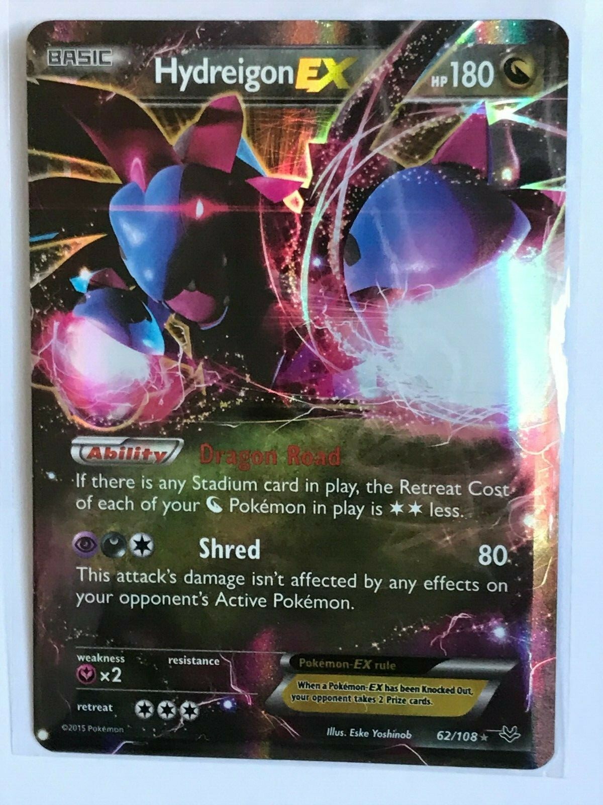 hydreigon-ex-ultra-rare-62-108-xy-roaring-skies-pokemon-card-tcg-nm