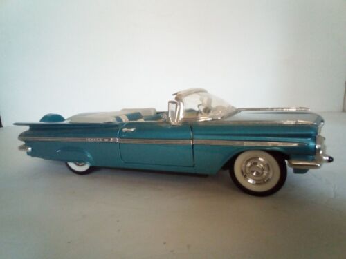 Road Signature 1/18 Scale Diecast '59 Chevy Impala In Metallic Blue - Picture 3 of 10