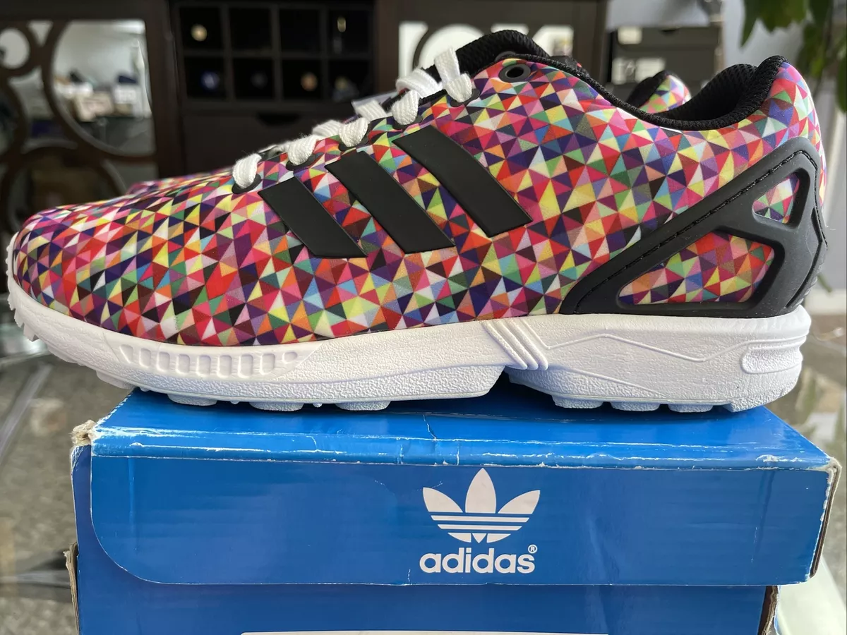 Mindst Akademi dramatisk Adidas Originals ZX Flux Multi-Color Prism M19845 Men&#039;s Size 7 | eBay