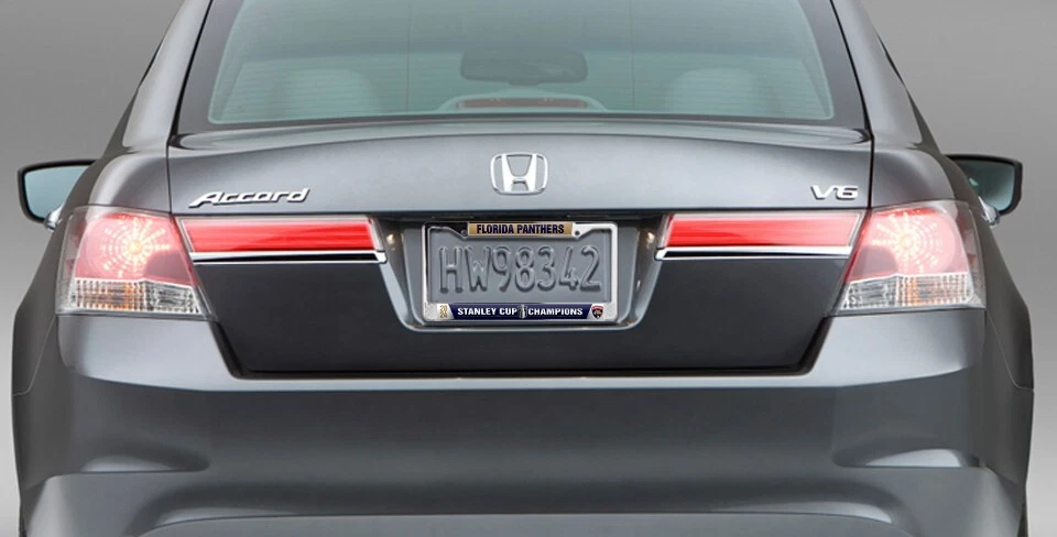Florida Panthers NHL 2024 Stanley Cup Champions marco de matrícula 3D SUV Foto 2 de 3