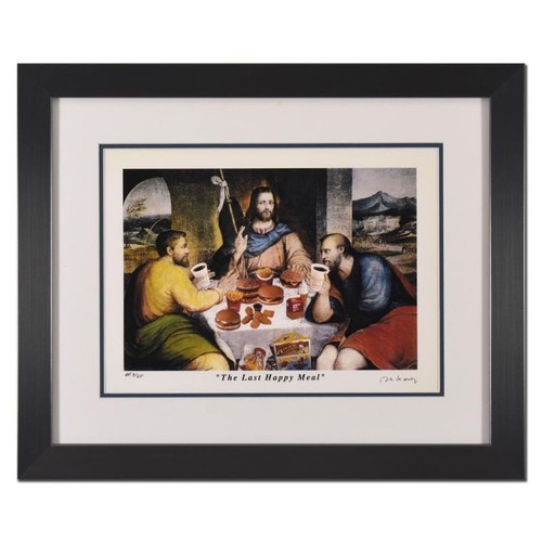 Nelson De La Nuez, "The Last Happy Meal" Framed Limited Edition Artist Proof, Nu
