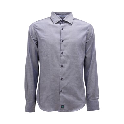 L3857 CAMICIA UOMO BROUBACK MAN SHIRT BLUE/WHITE