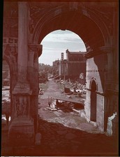 Rome Italy The Roman Forum seen through Gate Titus The Forum an an- Old Photo