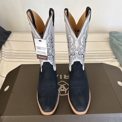Ariat Futurity Men's Relentless Bama Fury Western Square Toe Boot navy/white 11D