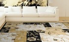 VINES BLACK ORIENTAL AREA RUG 8X8 Persien ROUND 025 - ACTUAL 7' 10" x 7' 10" — photo 2