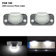 A pair of LED license plate lamps for VW Transporter T4 Caravelle Passat B5
