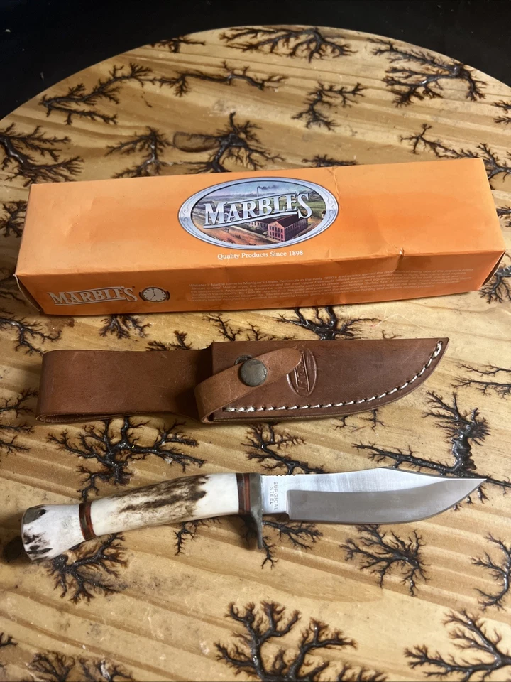 MARBLE'S Marble Plus KNIFE CLUB 2000s Sport Stag with Box & Sheath - USA - Image 4 of 4