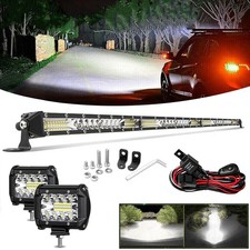 Us 40inch 2400w Led Light Bar Combo Spot Flood Truck Offroad4pods Kit 41 42 Us 40inch 2400w Led Light Bar Combo Spot Flood Truck Offroad4pods Kit 41 42