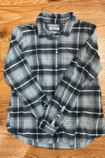 Orvis Womens Medium Button Up Flannel Plaid S...