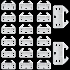 20pcs Plastic Drawer Guides, Rear Drawer Track Guide Replacement, Center Moun...
