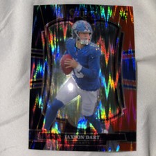 2025 Panini Select - Premier Level Jaxson Dart #193 Black & Red Shock Prizm (RC)