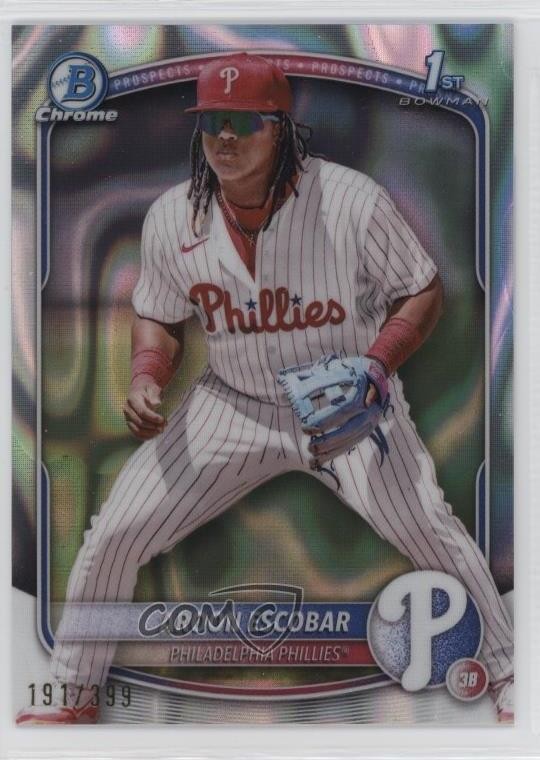 2025 Bowman Chrome Prospects Lava Refractor /399 Aroon Escobar #BCP-65 05ns