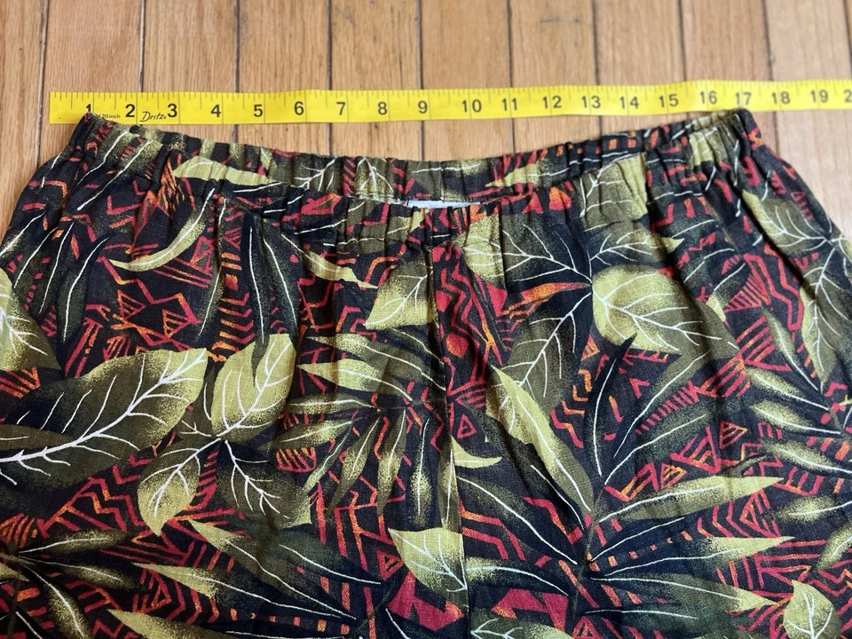 Pantalones cortos diseño chicos talla 3 floral lino resort vacaciones fluidos Foto 3 de 4