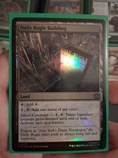 Daily Bugle Building Foil Near Mint Land MTG Magic The Gathering