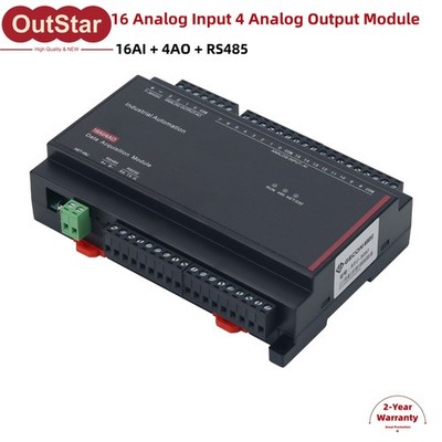 16 Analog Input 4 Analog Output For Modbus RTU IO RTU-308J 16AI + 4AO + RS485