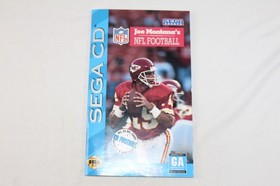 Joe Montana's Football Sega CD Complete CIB! Authentic! Good Condition! NICE!