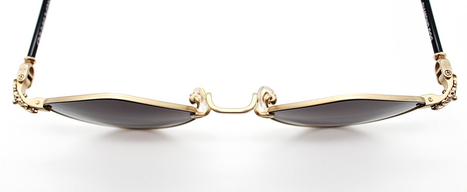 Authentic Chrome Hearts Diamond Dog Sunglasses Gold Black  50□22-141 thumbnail 16