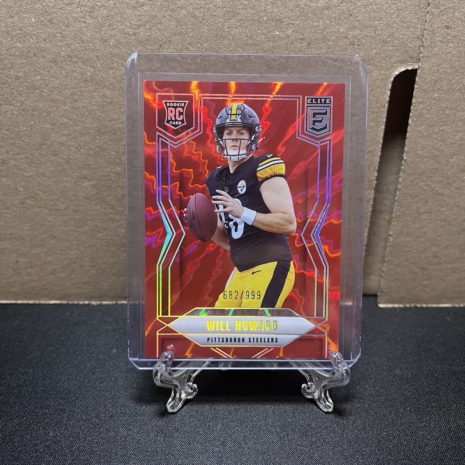 Will Howard 2025 Donruss Elite RC Red Aspirations /999 #150 Football